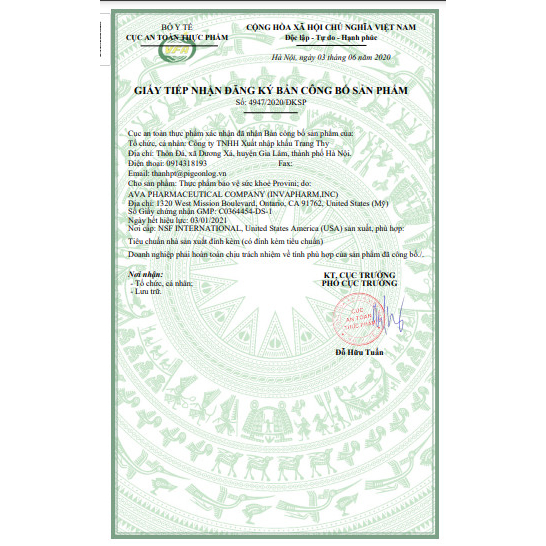 Viên uống PROVINI GLUTATHIONE hộp 30 viên giúp trắng da,chống lão hóa,duy trì tuổi trẻ