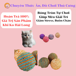 Đồ chơi cào móng cho mèo cưng hình tròn