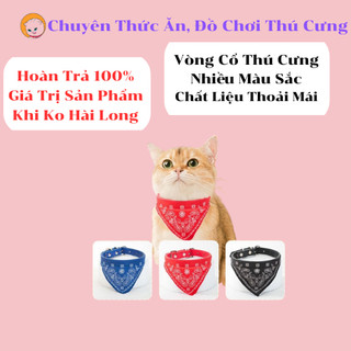 [Nhiều mẫu mã] Khăn vòng cổ đáng yêu cho chó mèo, phụ kiện cho chó  nhiều màu sắc