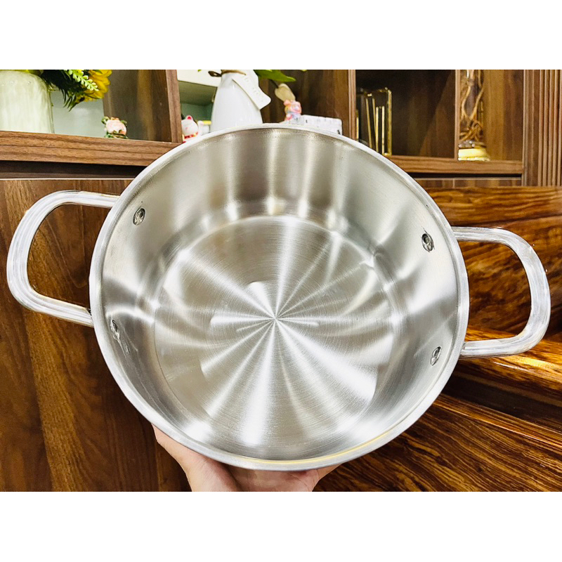 Nồi Inox 304 - 5 đáy  Elmich size 24cm, 20cm , 16cm