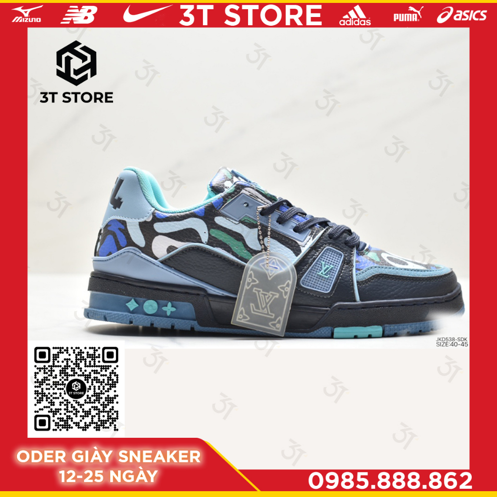 GIÀY SNEAKER MÃ SẢN PHẨM: _Louis Vuitton Trainer Sneaker Low_FULL BOX_FREE SHIP TOÀN QUỐC