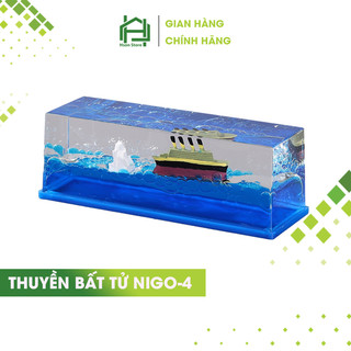 Thuyền bất tử NIGO-4, mô hình tàu Titanic nổi trang trí để bàn học bàn làm việc