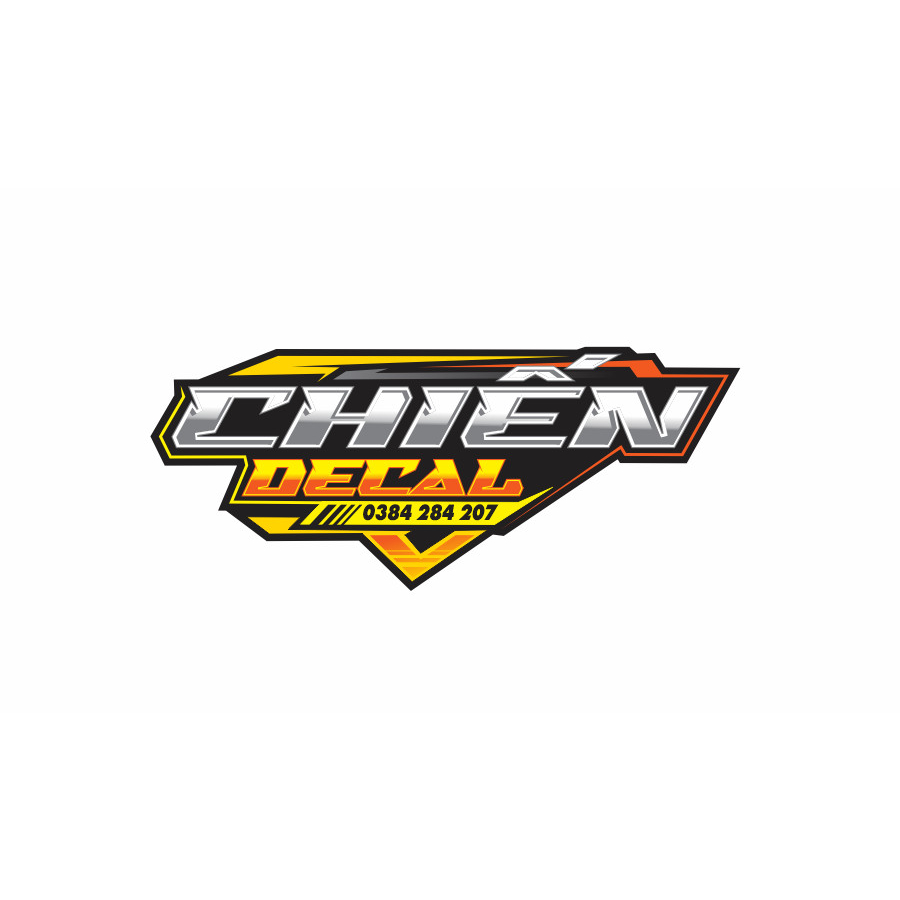Tem rời sirius rc chế như mẫu zin đen xám cam
