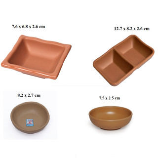 Chén đựng nước chấm,gia vị nhựa Melamine nhám ngói