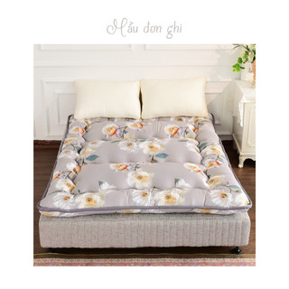 Đệm Topper Lụa Satin Cao Cấp, Lựa Chọn Họa Tiết, Màu Sắc