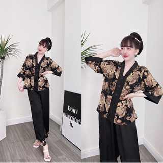 Đồ lam đi chùa cao cấp 50-100kg bigsize thanh lịch mịn rũ