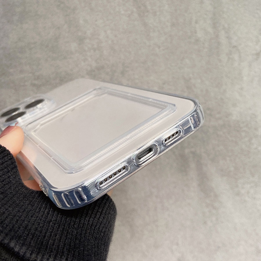 Ốp lưng Samsung dạng ví có ngăn đựng thẻ ảnh trong suốt chống sốc  A71-A72-A24-A02S-A03S-A53-A51-A10-A12-A21S-A50-A30