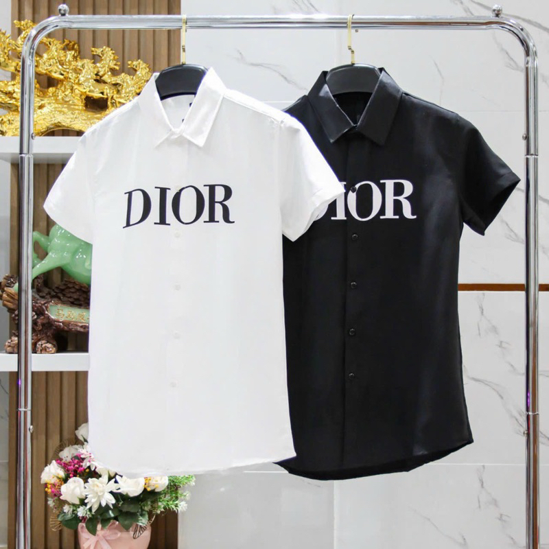 Áo sơ mi nam IN CHỮ vải kate mềm mịn mặc mát SMTD