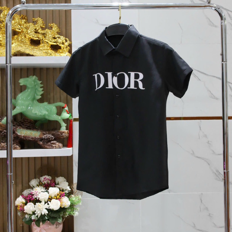 Áo sơ mi nam IN CHỮ vải kate mềm mịn mặc mát SMTD