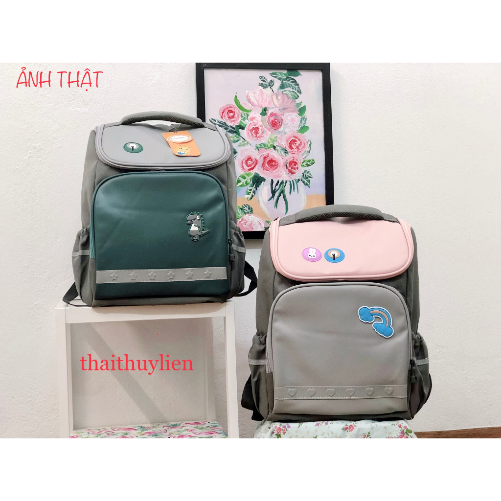 Balo học sinh tiểu học CHỐNG GÙ cặp sách đi học hãng OUDELE siêu nhẹ CAO CẤP balo pony cho bé tiểu học - ẢNH THẬT