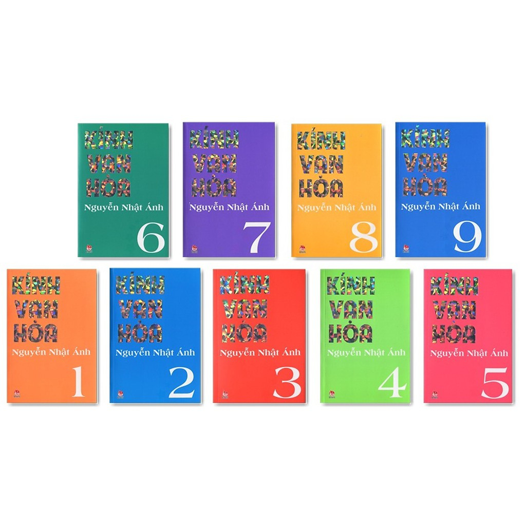 Sách - Combo Kính vạn hoa (Bộ dày 9 tập) -NXB Kim Đồng - Nguyễn Nhật Ánh (Tái bản 2023)