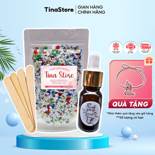 50g sáp vụn wax lông nóng tặng 10ml mỡ trăn triệt lông nách ,tay,chân,râu,bikini