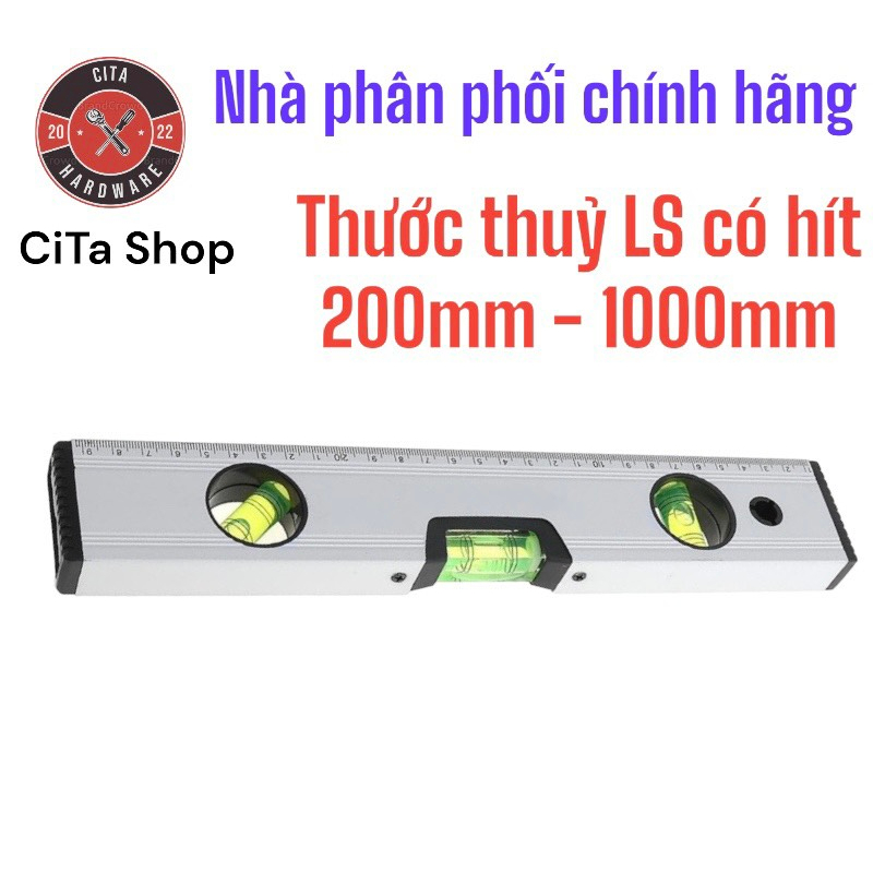 Thước Thủy Xám LS Có Hít