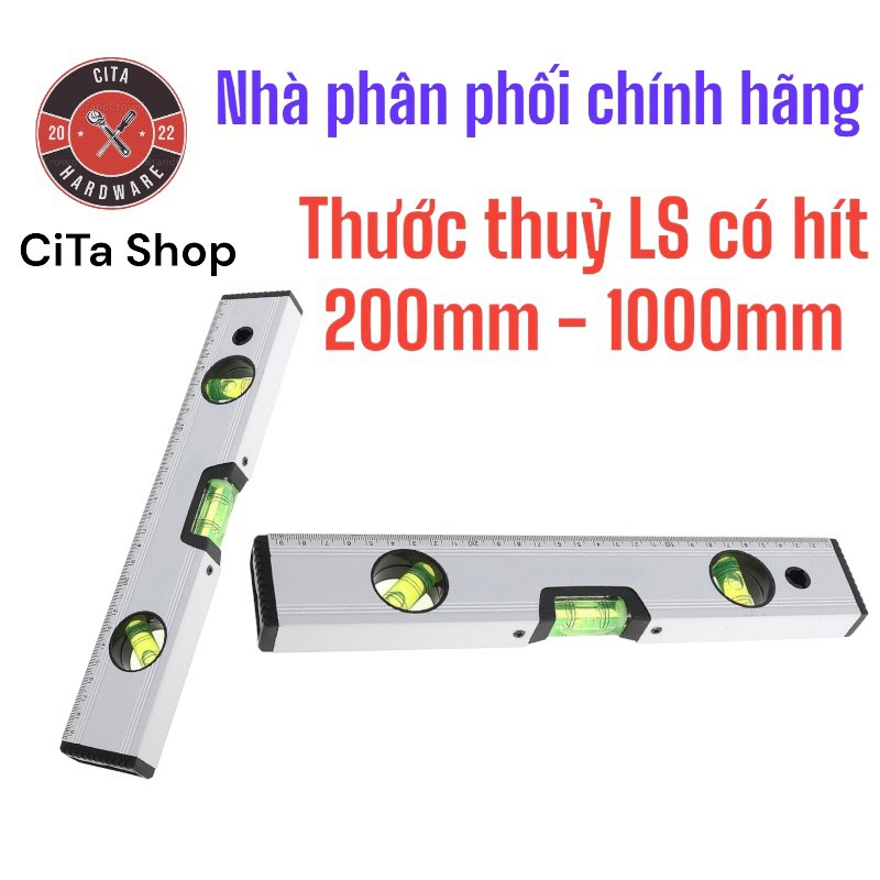Thước Thủy Xám LS Có Hít