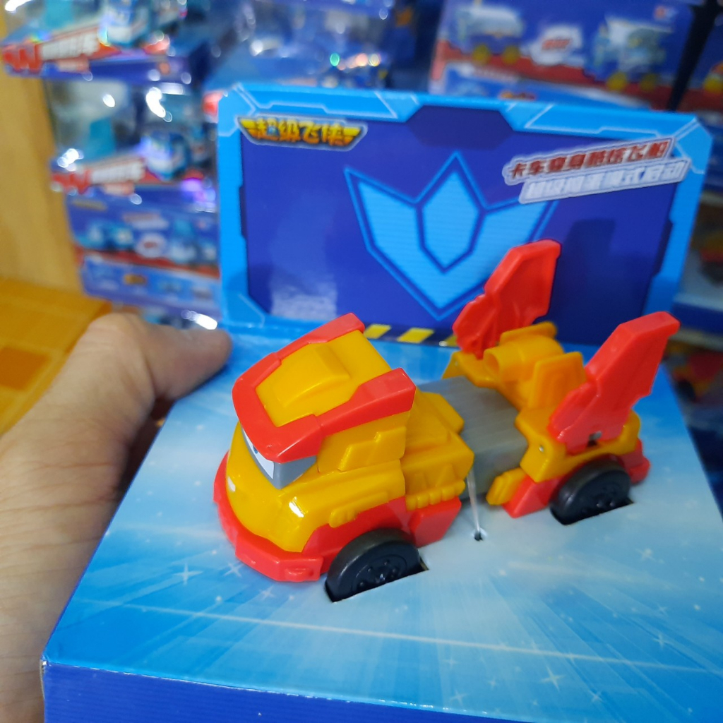 Super wings đội bay siêu đẳng Đồ chơi trẻ em Robot Biến Hình Cỡ Nhỏ GoldenBoy tốc độ