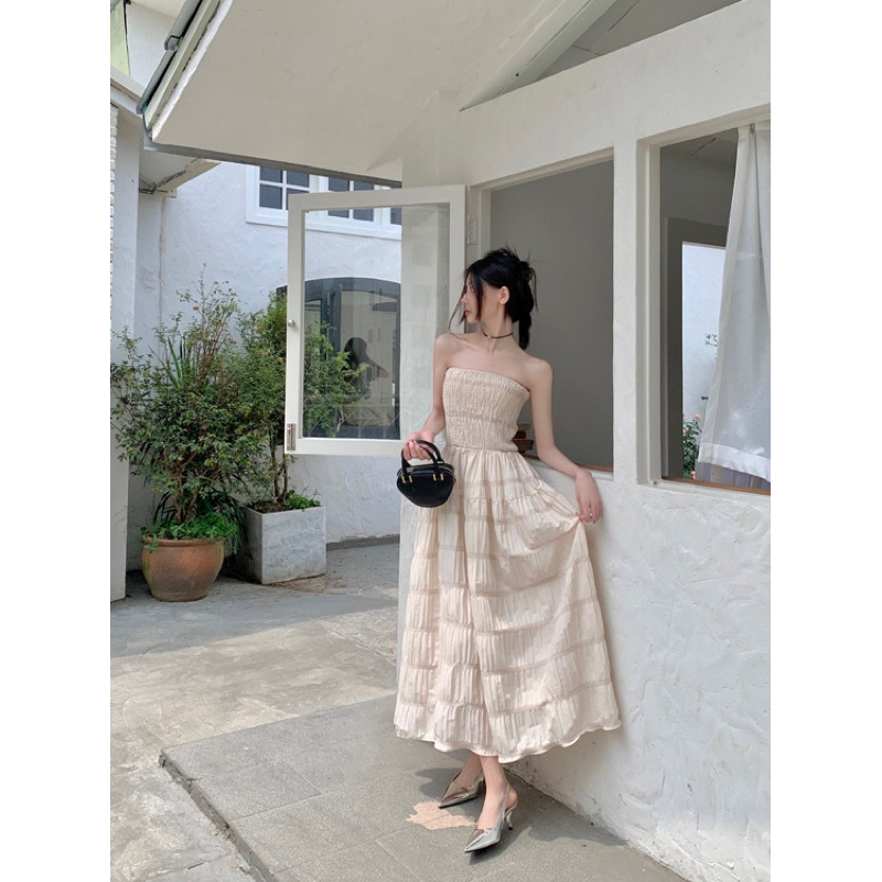 Váy Quây Maxi Dài Mặc Đi Du Lịch Đi Biển