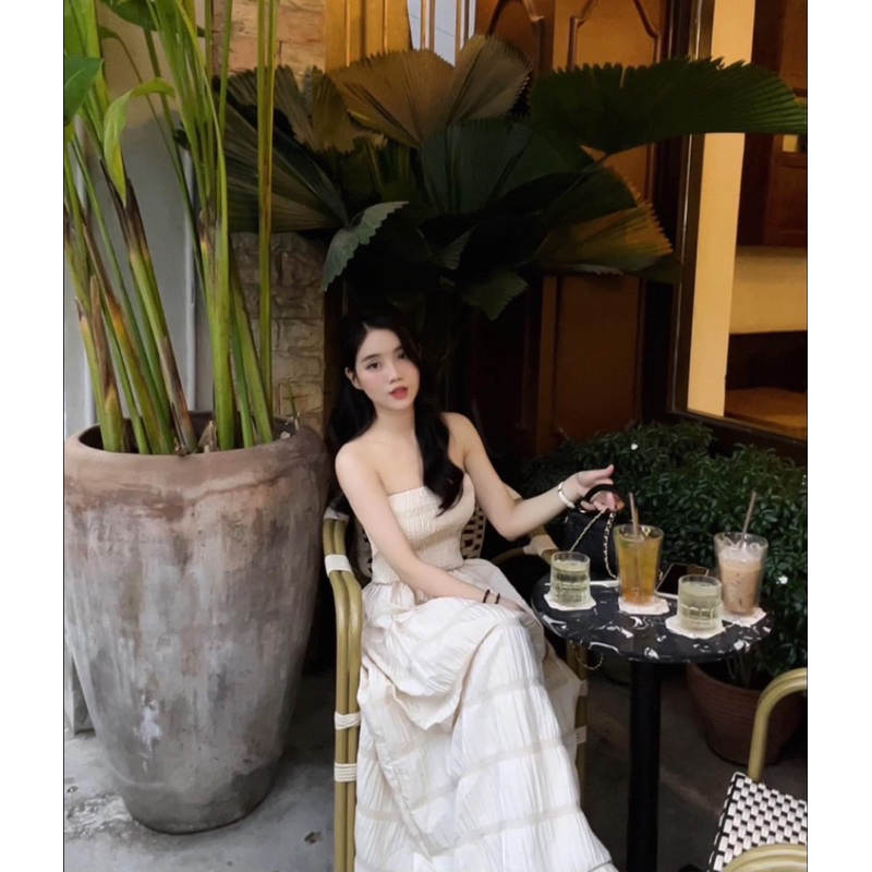 Váy Quây Maxi Dài Mặc Đi Du Lịch Đi Biển