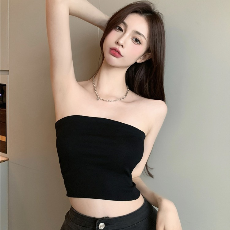 Áo Ống Croptop Thun Gân - Áo Quây Bra Trơn Basic Siêu Hot Siêu Sexy AT2 Hot
