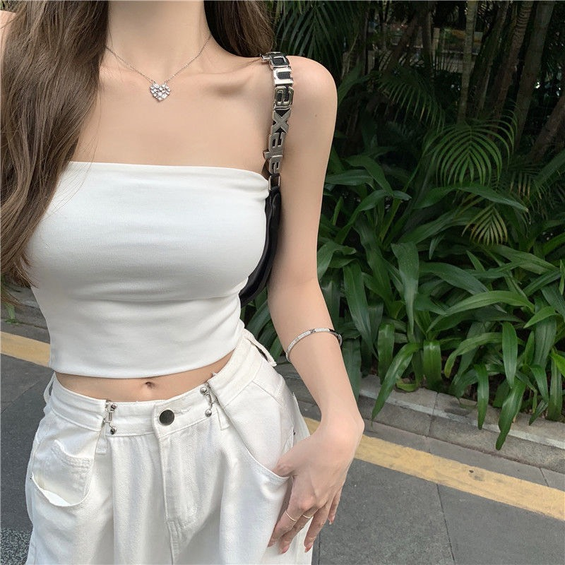 Áo Ống Croptop Thun Gân - Áo Quây Bra Trơn Basic Siêu Hot Siêu Sexy AT2 Hot