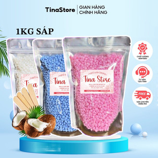 Sáp dừa wax lông nóng nhập khẩu hard wax bean 500gr giúp làm sạch lông nách,râu,tay chân,bikini.tinastore29