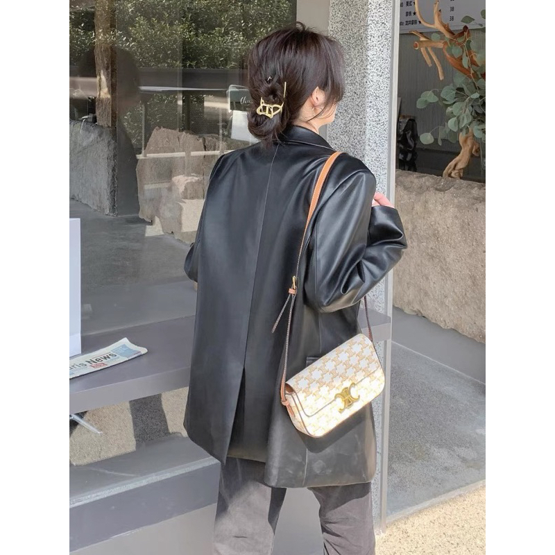 Áo Blazer Da Fom To Rộng Unisex