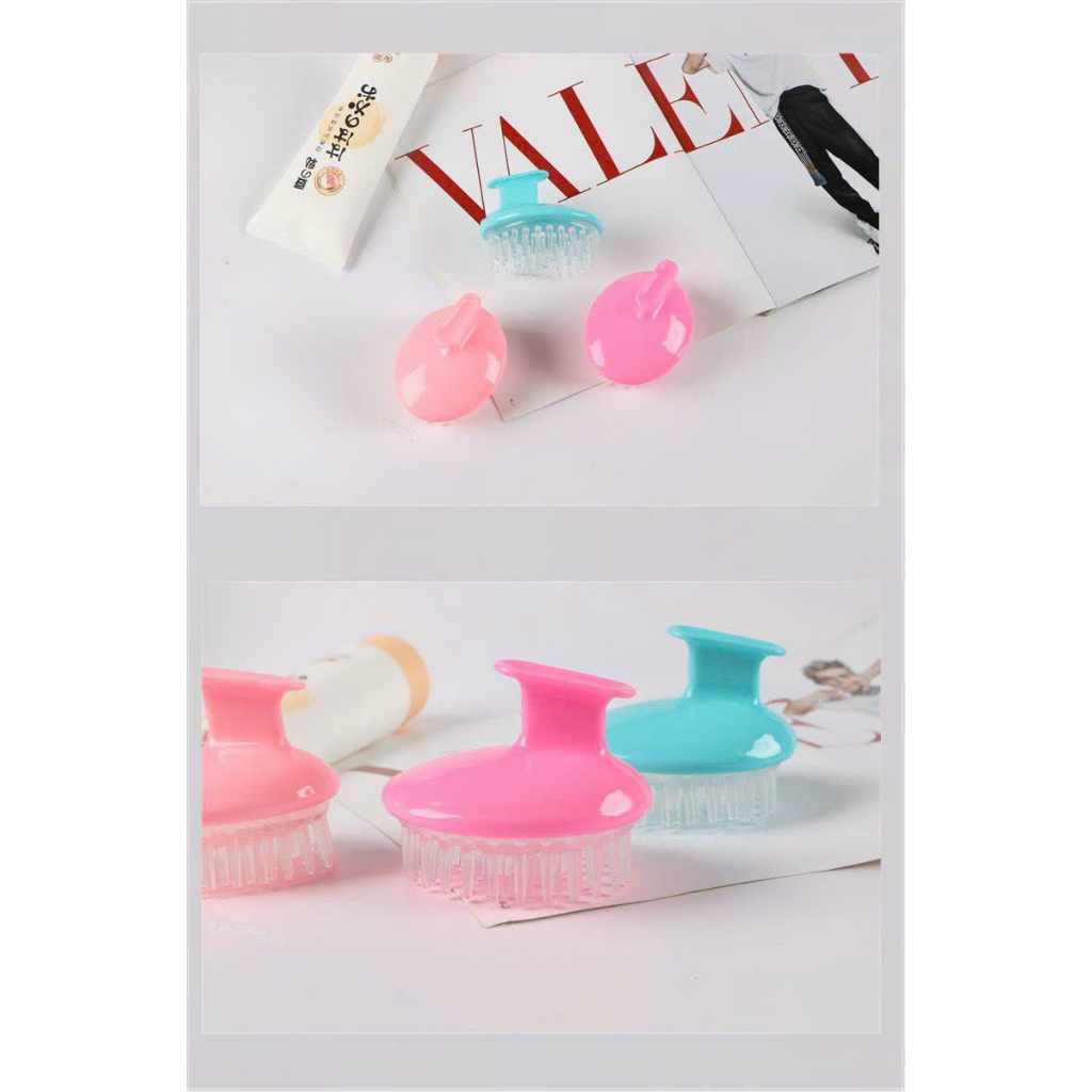 Lược Gội Đầu Thông Minh Massage Gai Silicon, Massage Da Đầu