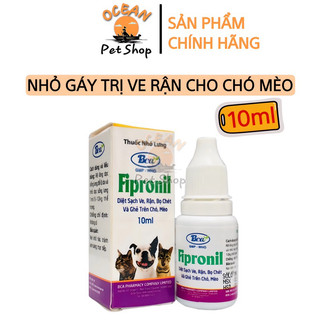 Fipronil 10ml - Nhỏ sống lưng ve ghẻ bọ chét cho chó mèo