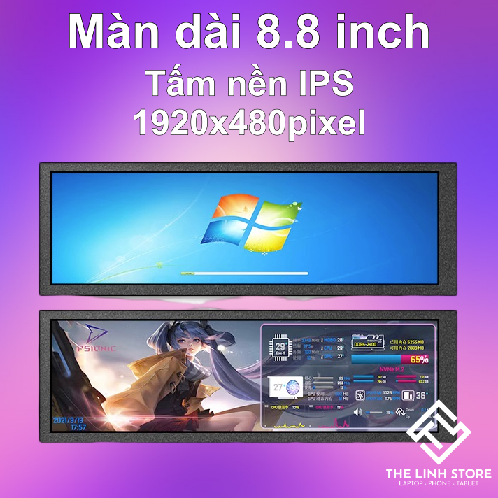 Màn hình 9 inch IPS dài ngang -  Làm màn phụ cho PC Laptop Raspberry pi