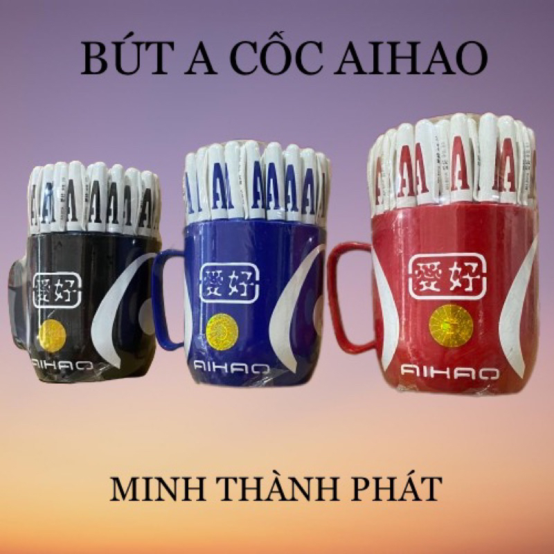 1 CỐC BÚT CHỮ A AIHAO (48 BÚT/CỐC)