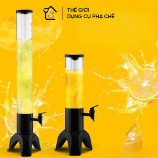 Bình đựng nước trái cây buffet, Tháp coca, tháp bia, tháp nước ngọt hình trụ đứng có vòi