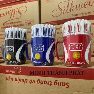 1 CỐC BÚT CHỮ A AIHAO (48 BÚT/CỐC)