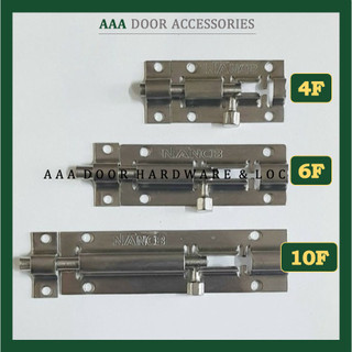 Chốt cửa inox, Chốt gài ngang đủ kích thước từ 4cm đến 10cm