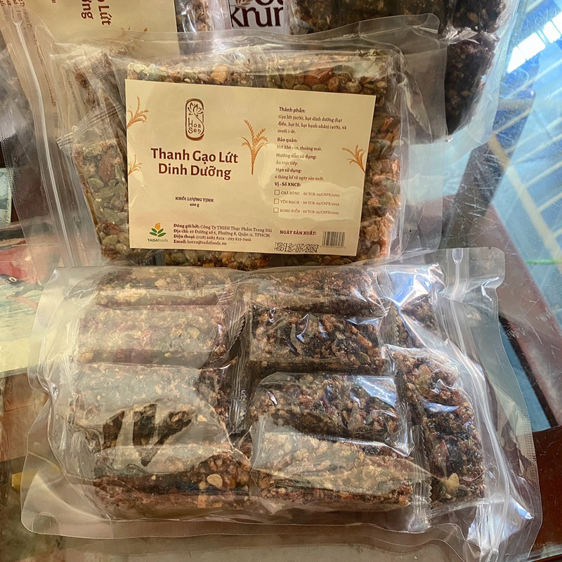 THANH GẠO LỨT DINH DƯỠNG HẠT/ RONG BIỂN GÓI 400g