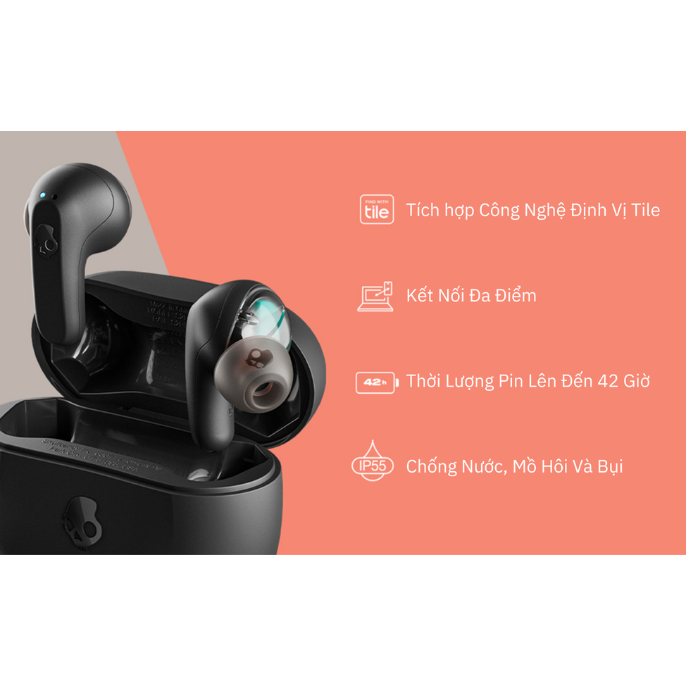 Tai Nghe Không Dây Skullcandy Rail Chính Hãng