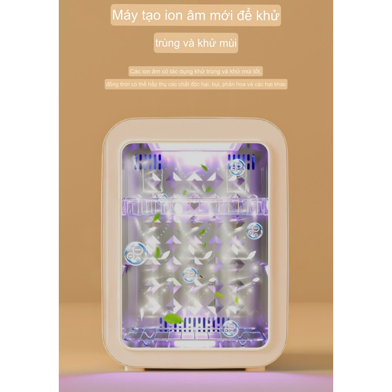 PHIÊN BẢN MỚI Máy Tiệt Trùng Sấy Khô UV BABYCOLOR 22L 38 Đèn Led - Cáo Đeo Nơ