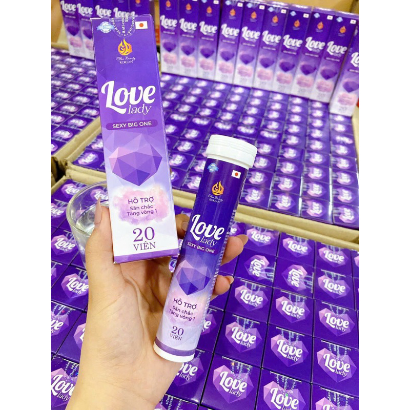 Viên Sủi Nở Ngực Love Lady Hỗ Trợ Săn Chắc Tăng Size Vòng 1 20 viên