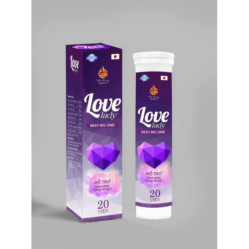 Viên Sủi Nở Ngực Love Lady Hỗ Trợ Săn Chắc Tăng Size Vòng 1 20 viên