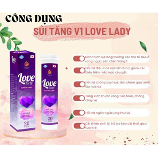 [Freeship TPHCM] Viên Sủi Nở Ngực Love Lady Hỗ Trợ Săn Chắc Tăng Size Vòng 1 20 viên
