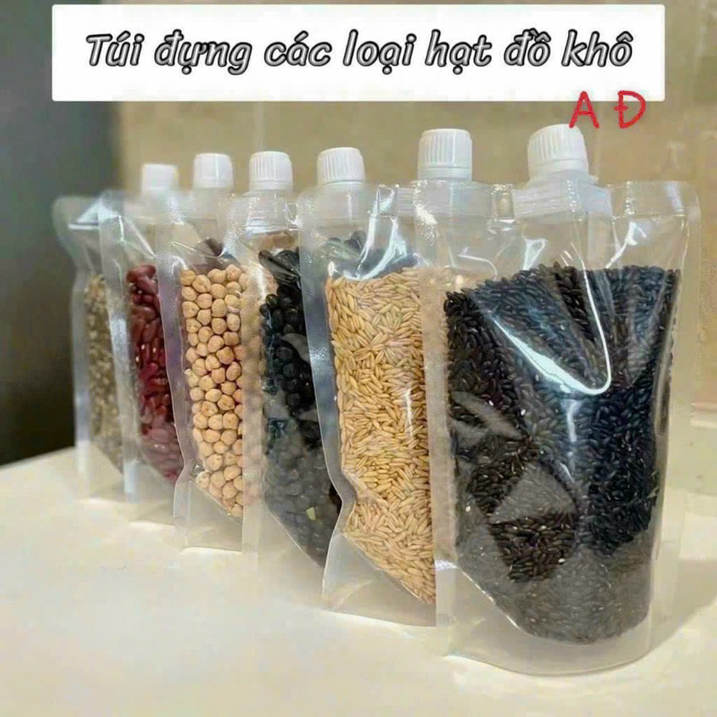 1 CÁI TÚI ĐỰNG HẠT ĐỒ KHÔ NGŨ CỐC CÓ NẮP VẶN TIỆN LỢI 【túi cứng nắp nhựa】