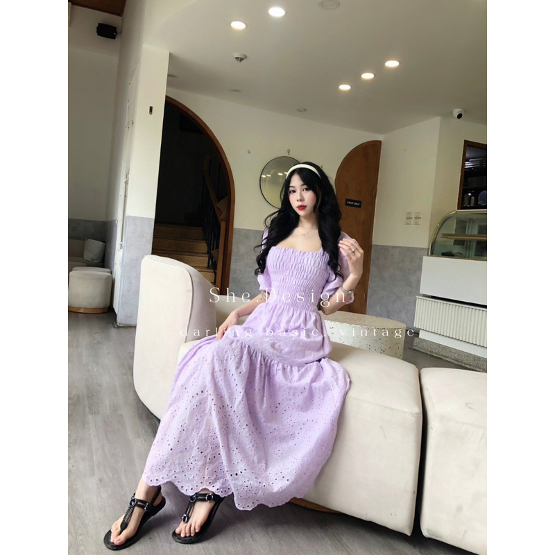 Váy maxi, hoa nhí thô boi dáng dài; váy Maxi đi biển, ❤️Free ship❤️ phong cách hàn quốc, đầm váy du lịch