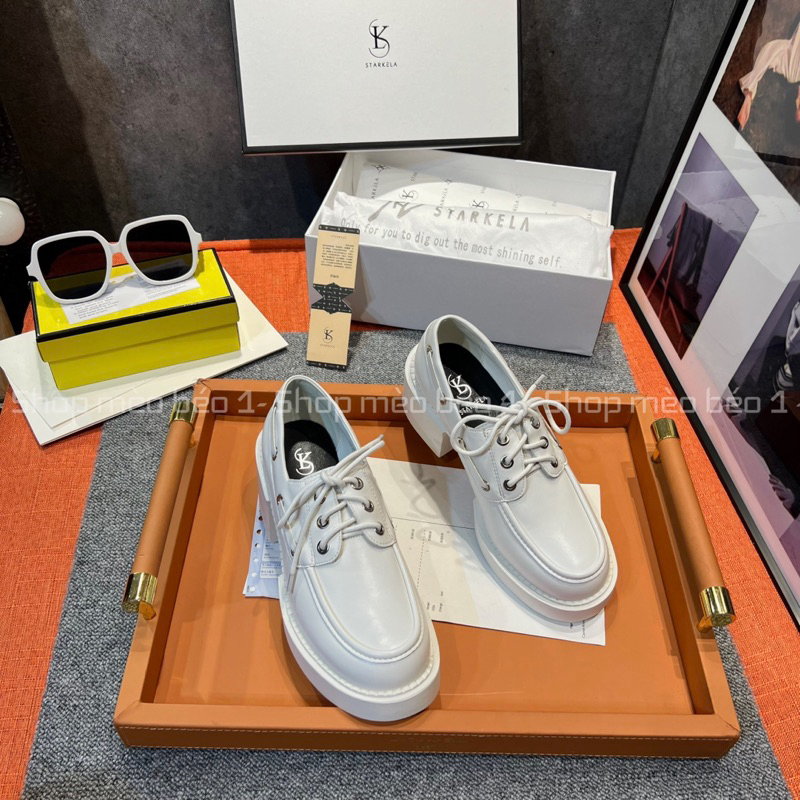 Giày cao gót stakela mũi tròn đan dây gót trụ fullbox hàng quảng châu cao cấp