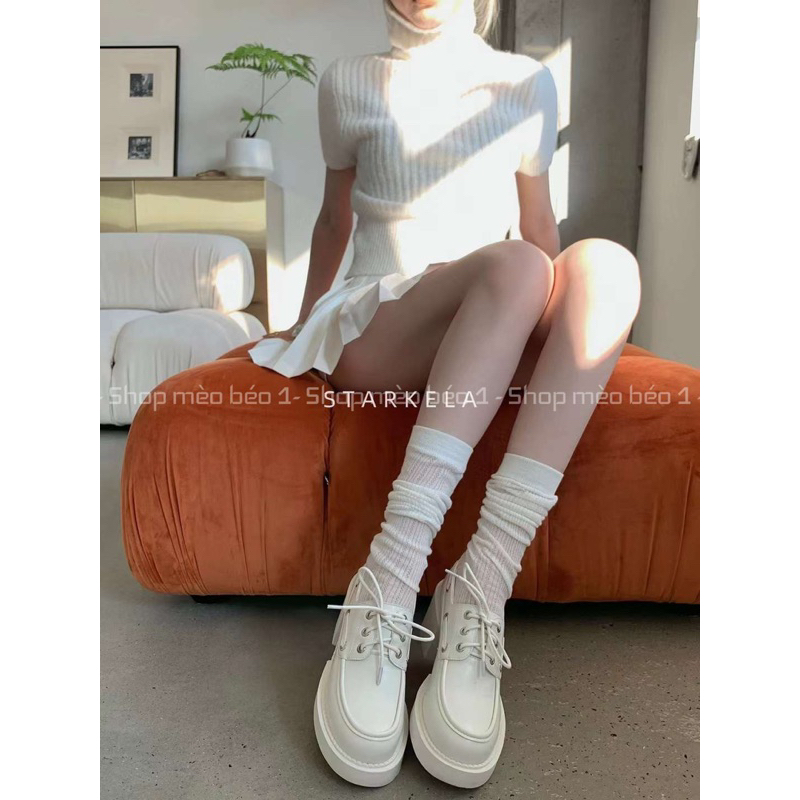 Giày cao gót stakela mũi tròn đan dây gót trụ fullbox hàng quảng châu cao cấp