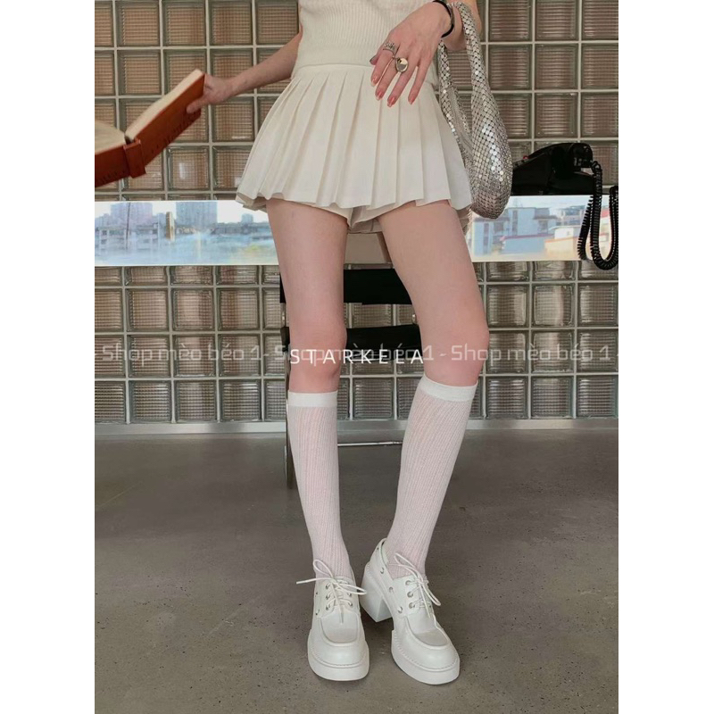 Giày cao gót stakela mũi tròn đan dây gót trụ fullbox hàng quảng châu cao cấp