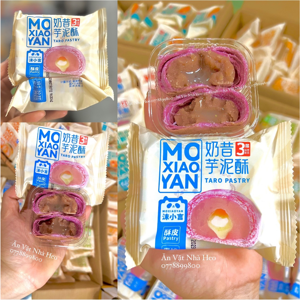 Bánh pía mochi khoai môn trứng chảy Moxiaoyan
