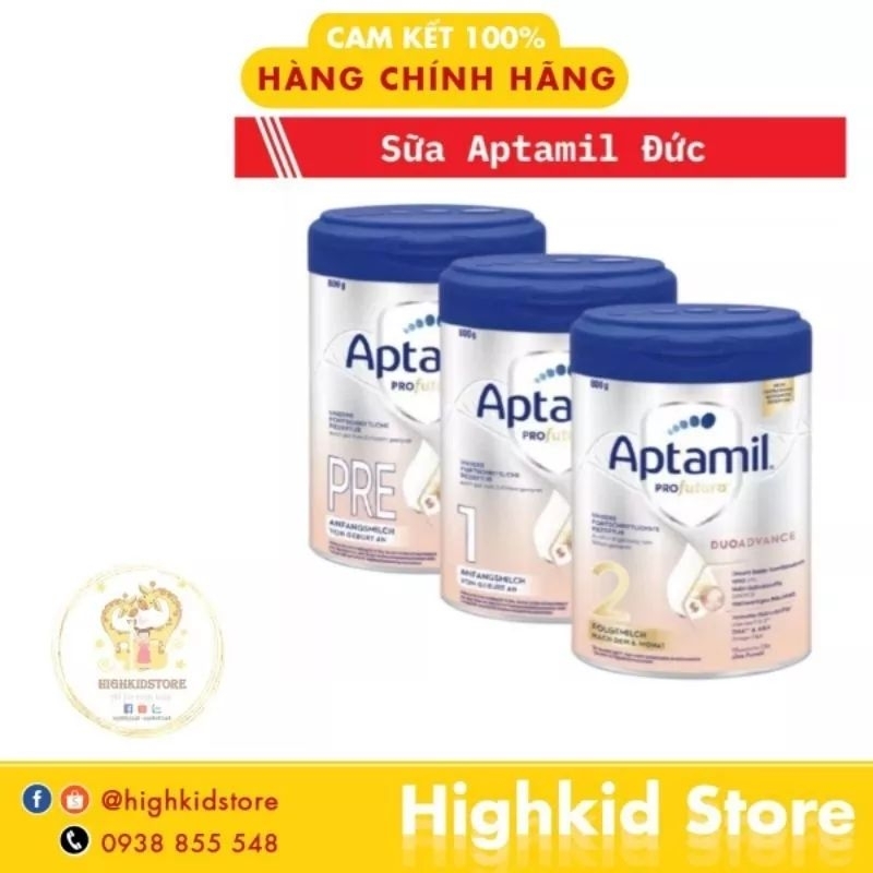 Thùng 4 lon Sữa Aptamil Bạc Đức 800gr dành cho bé