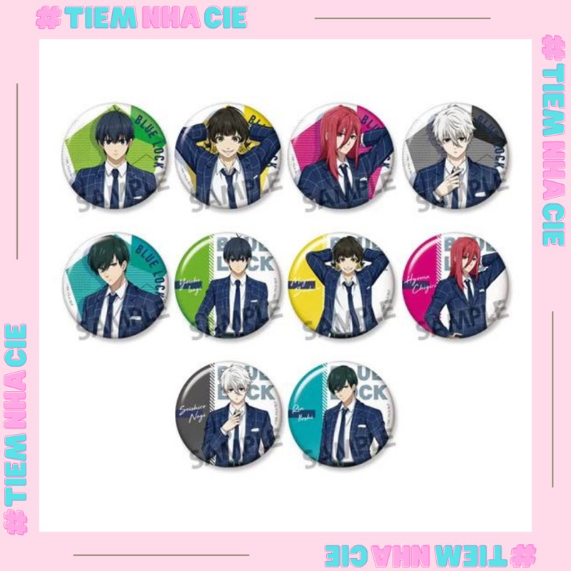 Huy hiệu nhân phẩm Blue Lock Tiền Đạo Số 1 vest