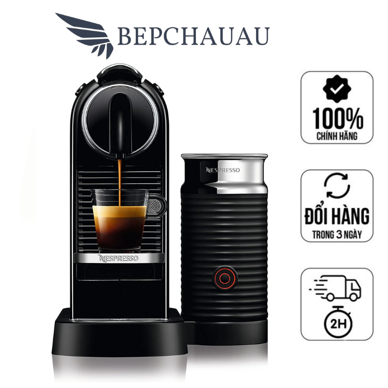 Máy Pha Cà Phê Viên Nén Delonghi Pixie Nespresso EN 124.S, Nhập EU, BH 1 Năm, Bepchauau