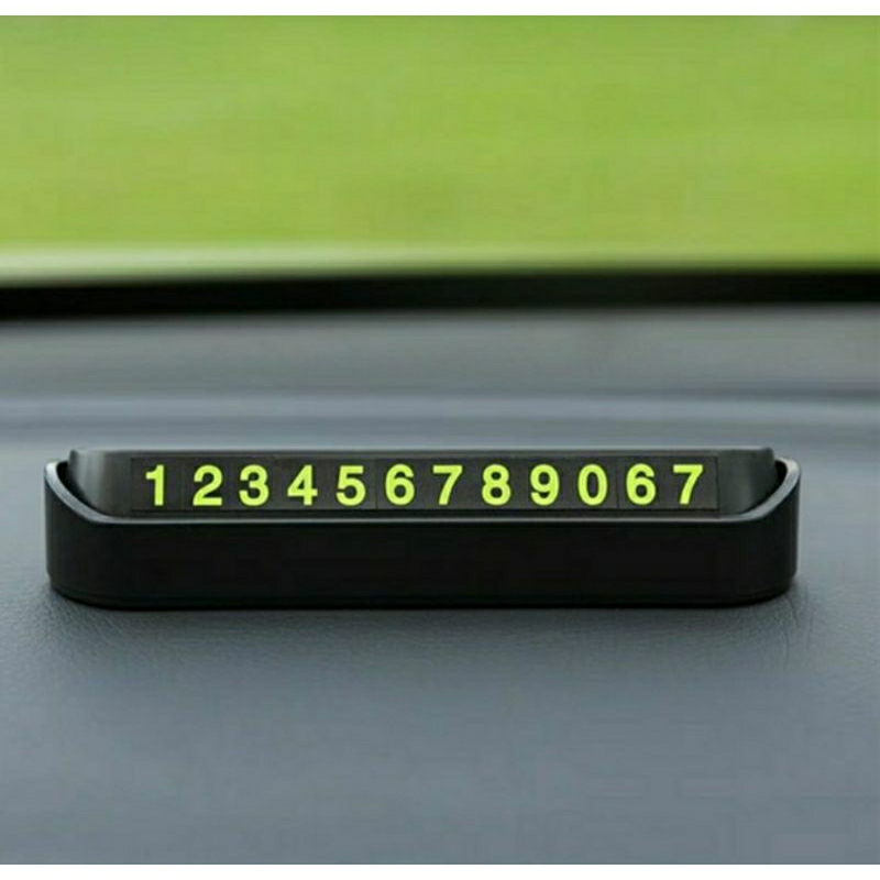 Bảng ghi số điện thoại cho xe ô tô khi dừng đỗ - mẫu bập bênh