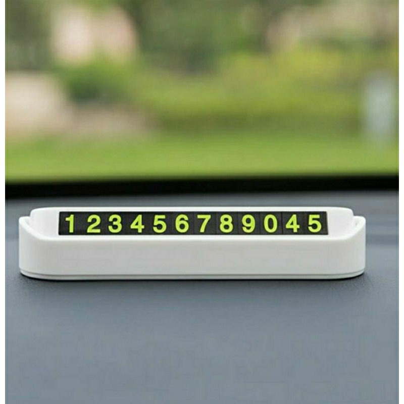 Bảng ghi số điện thoại cho xe ô tô khi dừng đỗ - mẫu bập bênh