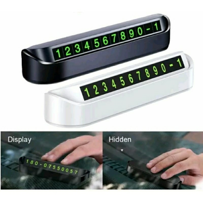 Bảng ghi số điện thoại cho xe ô tô khi dừng đỗ - mẫu bập bênh